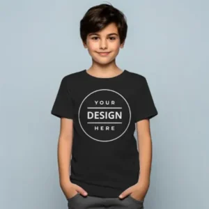 Black Customized Kid’s Cotton T-Shirt